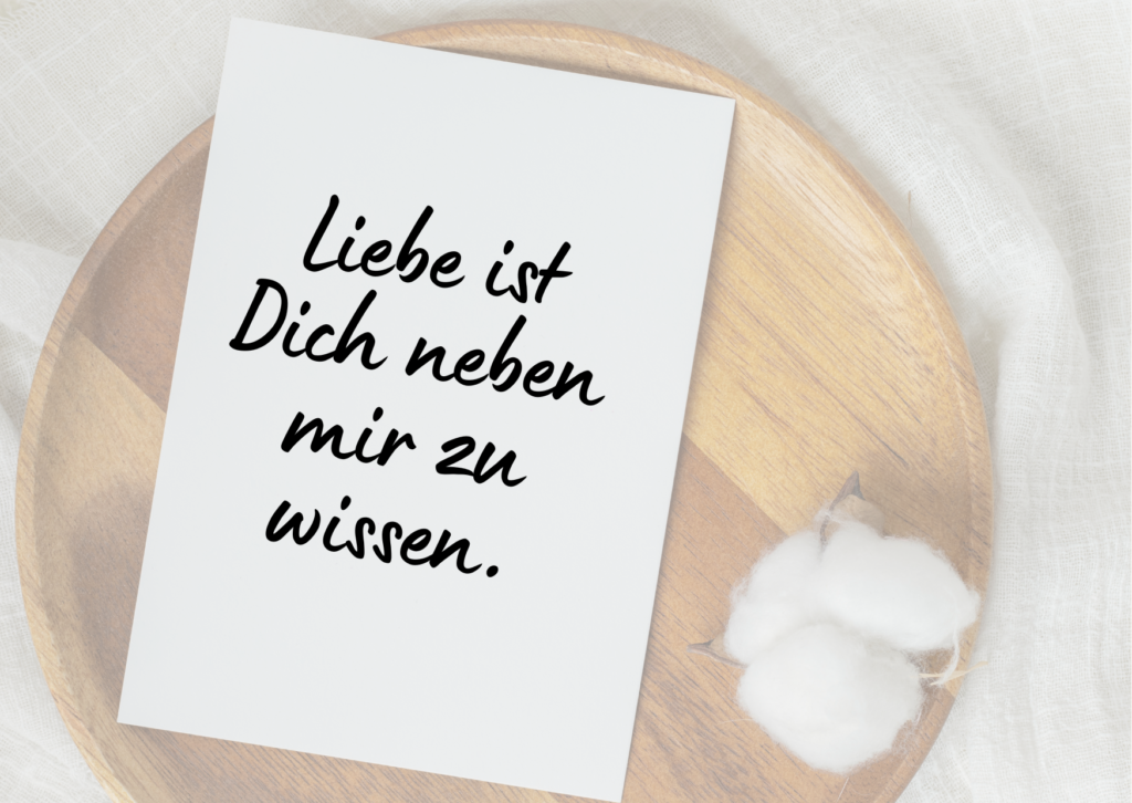 Valentinskarten Sprüche handgeschrieben auf Papier 