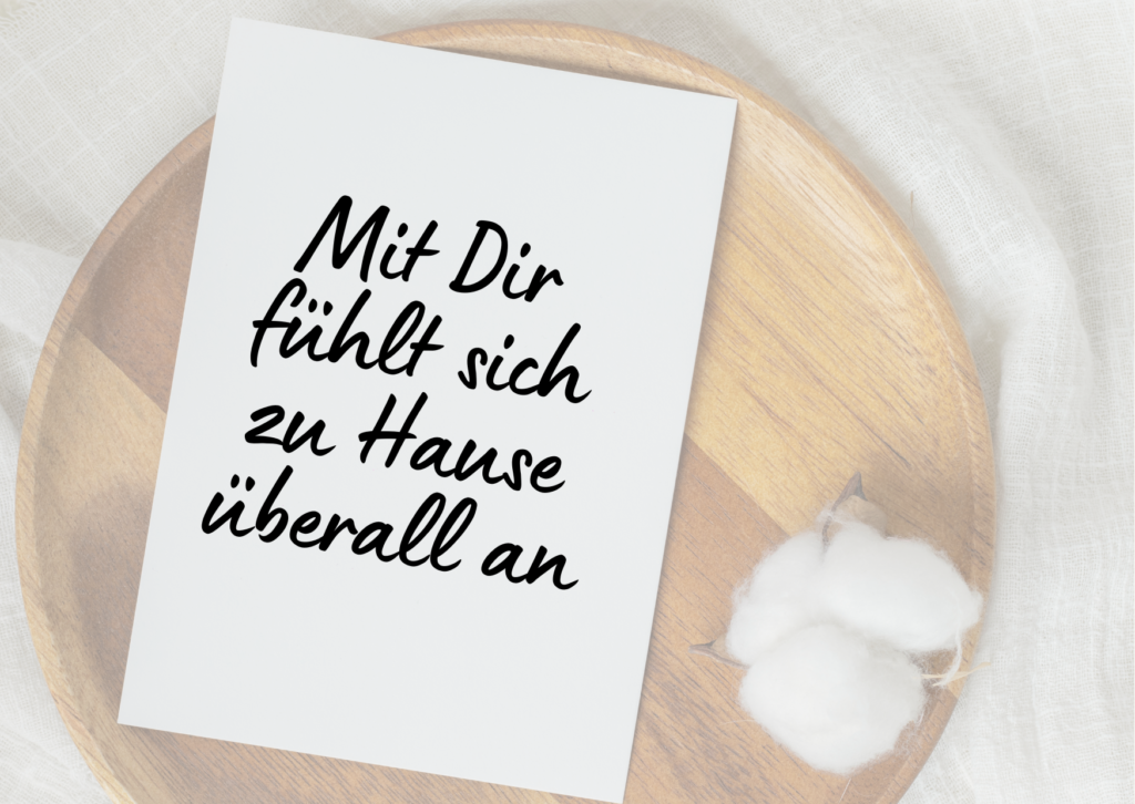 Valentinskarten Sprüche handgeschrieben auf Papier 