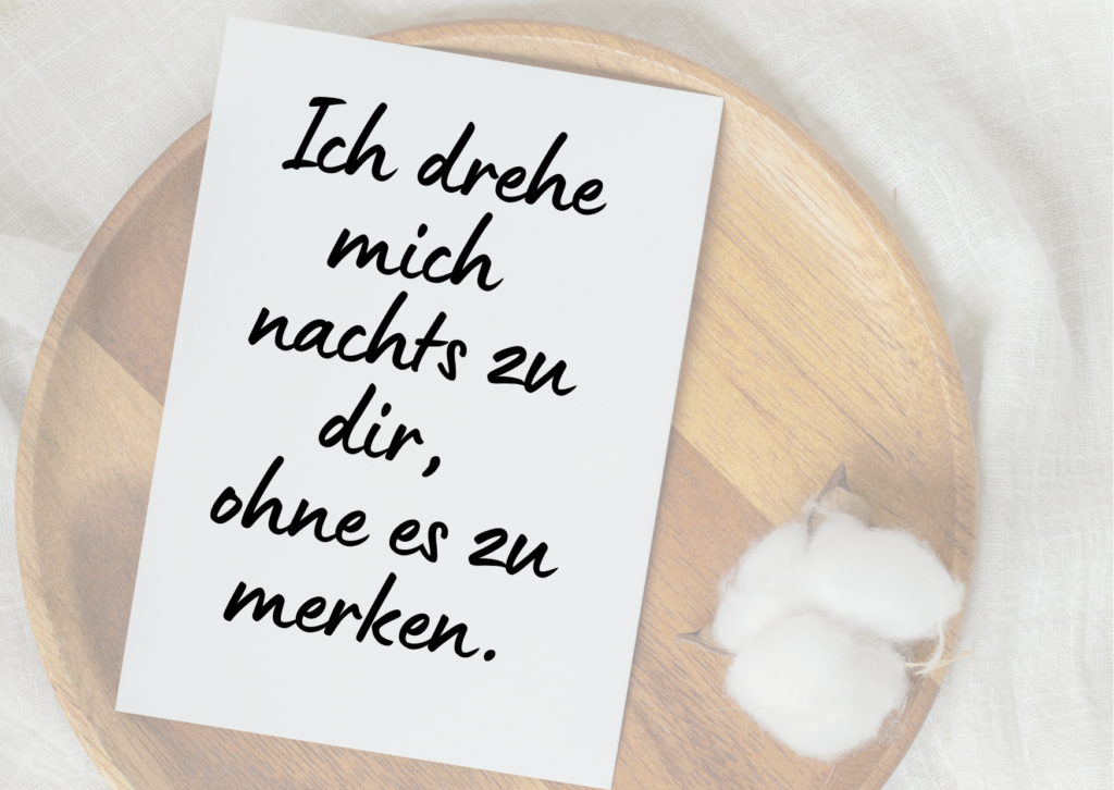 Valentinskarten Sprüche handgeschrieben auf Papier 