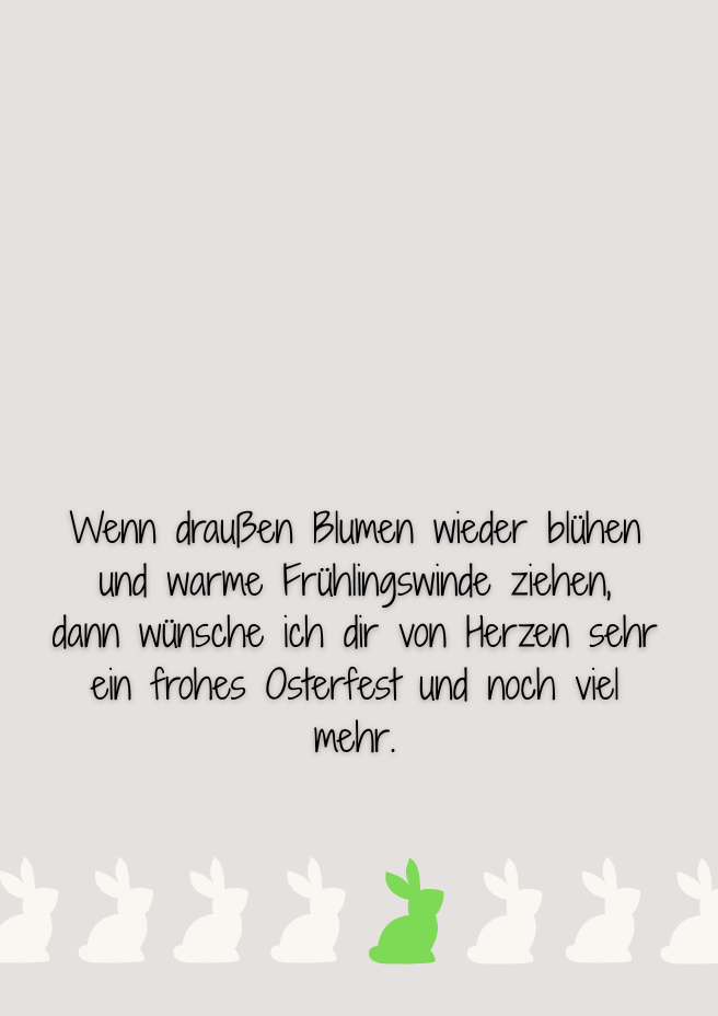 Bild mit einem Osterreim und Hasen