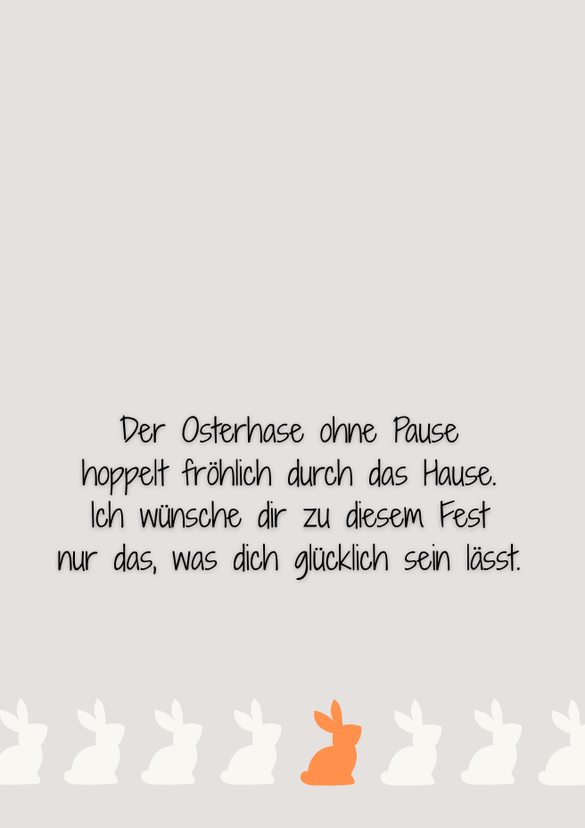 Bild mit einem Osterreim und Hasen