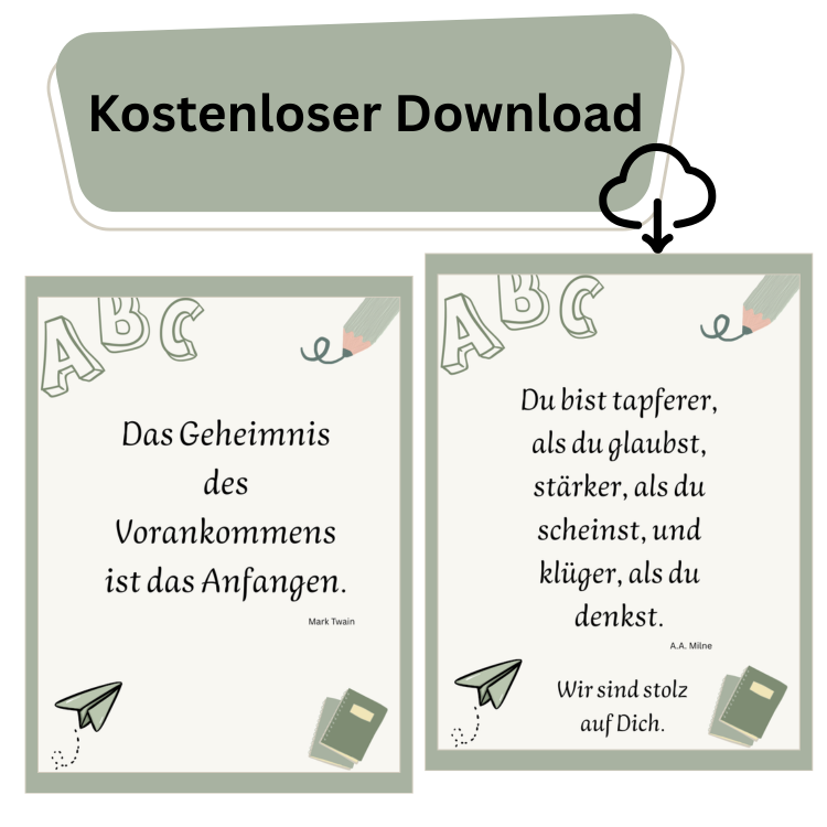 Spruch Schulanfang_Kostenloser Download