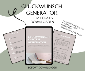 Vorschau des kostenlosen Glückwunsch-Generators